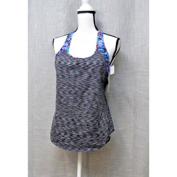 TYR Sport Coral Bay 2-in-1 Tankini, Size S (4/6); Black/Multi - Picture 2 of 8
